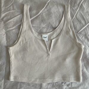 Aritzia TNA Waffle Notch Tank
